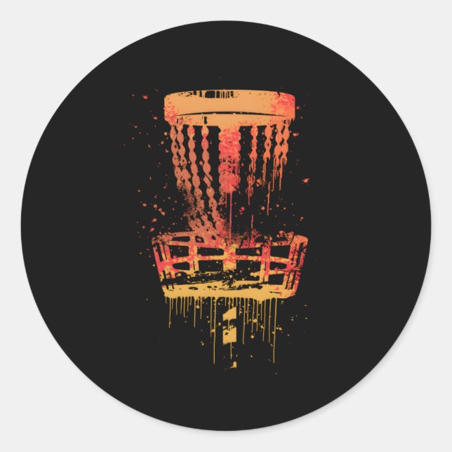 Adesivo Golfe de Golfe Disco Frisbee Golf (Frente)
