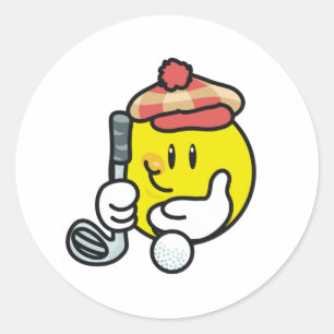Adesivo Golfe do smiley