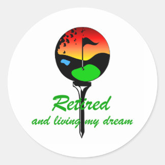 Adesivo Golfe e aposentação