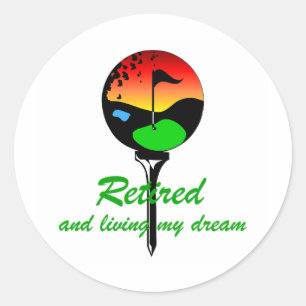 Adesivo Golfe e aposentadoria
