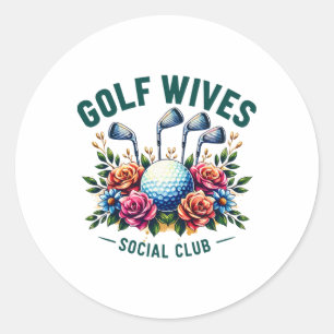Adesivo Golfe Engraçado Esposas sociais Clube Golf Amantes