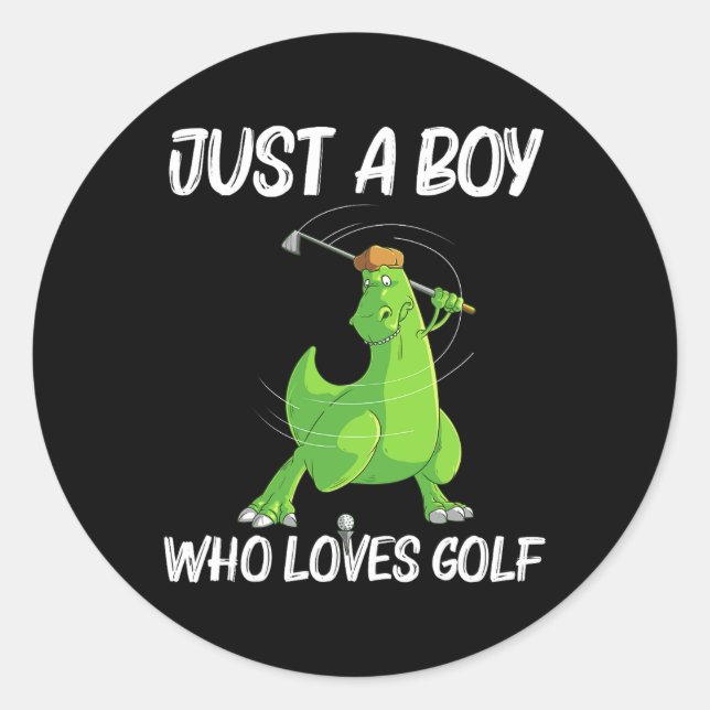 Adesivo Golfe Engraçado Presente Para Meninos Jovens Jogo  (Frente)