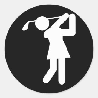 Adesivo Golfe feminino - Símbolo de Golfe feminino