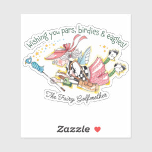 Adesivo Golfe Inspirador Fada Golfe Corte