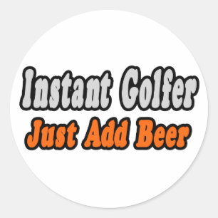 Adesivo Golfer...Adicionar Cerveja
