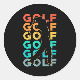 Adesivo Golfer Retro