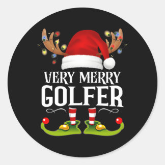 Adesivo Golfer X-Mas Muito Feliz