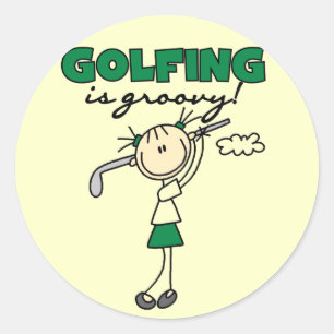 Adesivo Golfing é camiseta e presentes Groovy