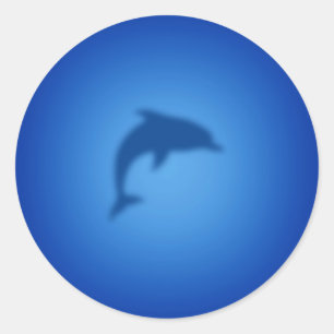 Adesivo Golfinho azul