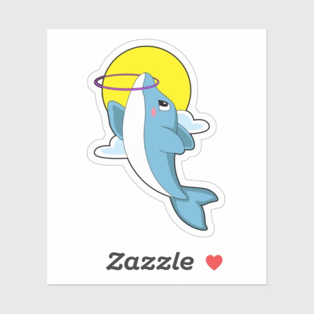 Adesivo Golfinho com pneus de Malhação (Folha)