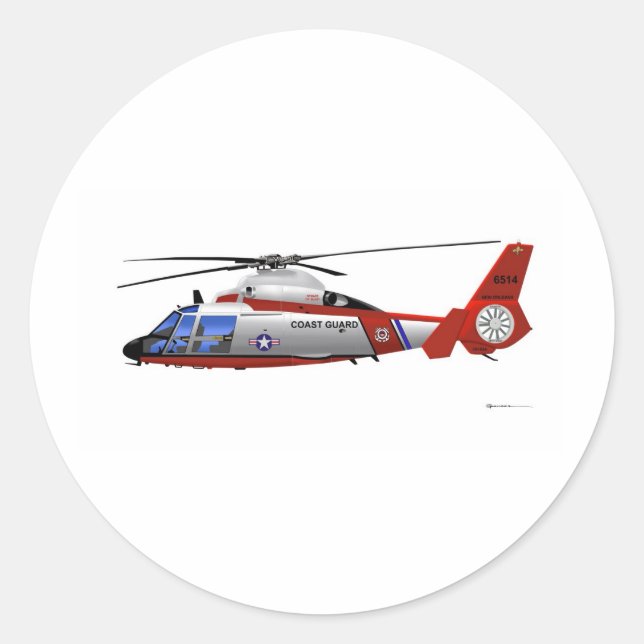 Adesivo Golfinho de Eurocopter HH-65C (Frente)