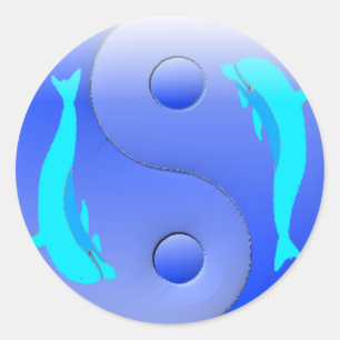 Adesivo Golfinho de Ying-Yang