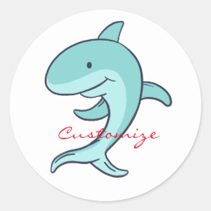 Adesivo Golfinhos azuis que pulam Thunder_Cove