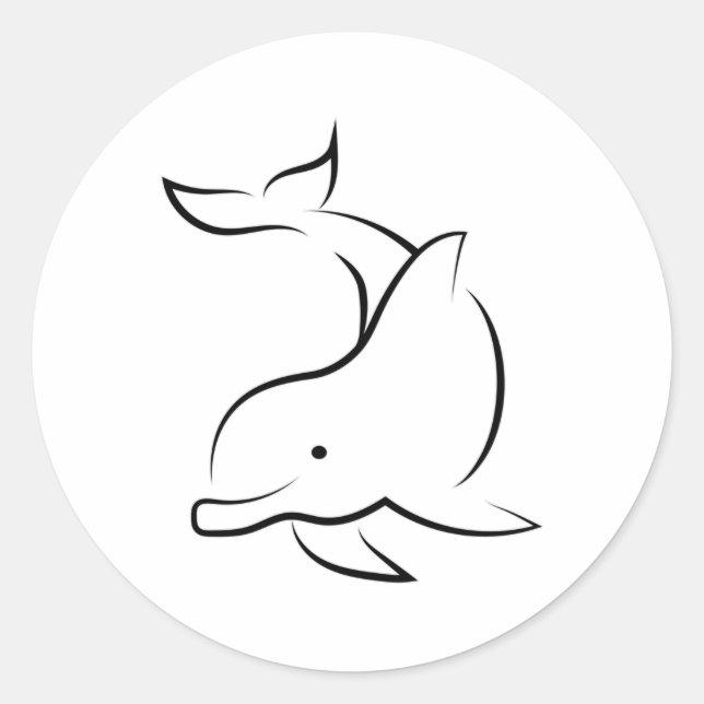 Adesivo Golfinhos Mar de Golfinhos Oceano Animal Água Idei (Frente)