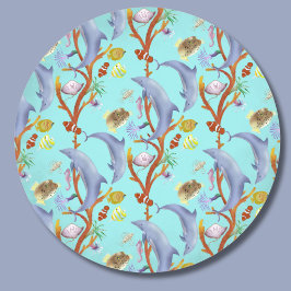 Adesivo Golfinhos, Peixes De Palha E Outros Peixes