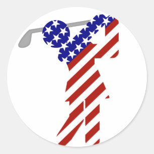 Adesivo Golfista de Todas as Mulheres Americanas