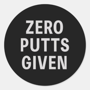 Adesivo Golfista Engraçado Dizendo Zero Tacos Dado Dia dos