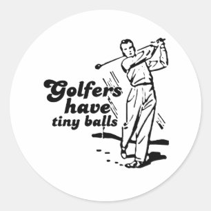 Adesivo Golfistas têm bolas minúsculas