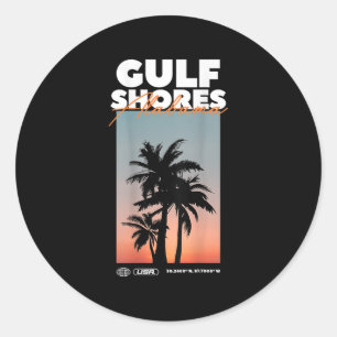 Adesivo Golfo - Alabama Summer Palm Vacing Usa