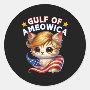 Adesivo Golfo da América América México Trump Hair Cat