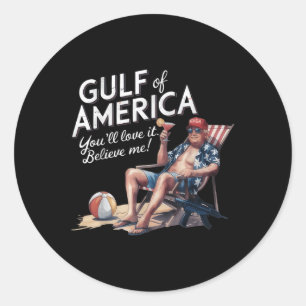 Adesivo Golfo Da América Eua Funny Trump Usa Beach
