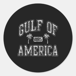Adesivo Golfo De 2025 America Vintage Palm Trees Funny Don