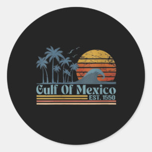 Adesivo Golfo De Mulheres Do México Est 1550 Retro Vintage
