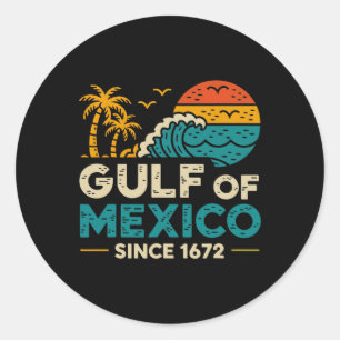 Adesivo Golfo Do México Desde 1672, Retro Vintage T-shirt2