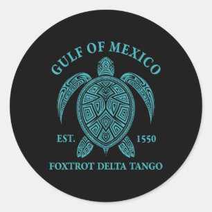Adesivo Golfo Do México Tartaruga Foxtrot Delta Tango Est 
