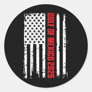 Adesivo Golfo Dos Eua América Leste 2025 Bandeira American