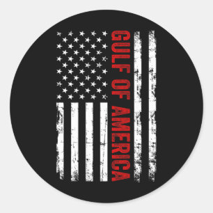 Adesivo Golfo Dos Eua América Leste 2025 Flag Patrioti Ame