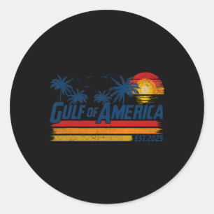 Adesivo Golfo Dos Eua América Oriental 2025 Retro Vintage