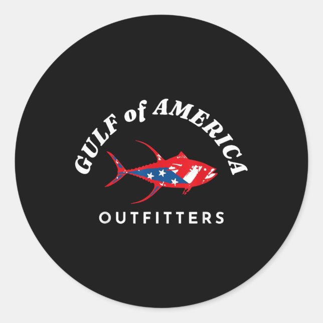 Adesivo Golfo Dos Eua Fizedores Peixes 2025 Retro (Frente)