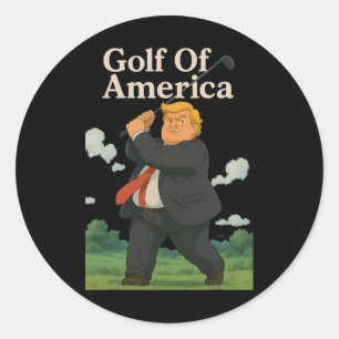 Adesivo Golfo Engraçado da América Donald Trump Trocadilho