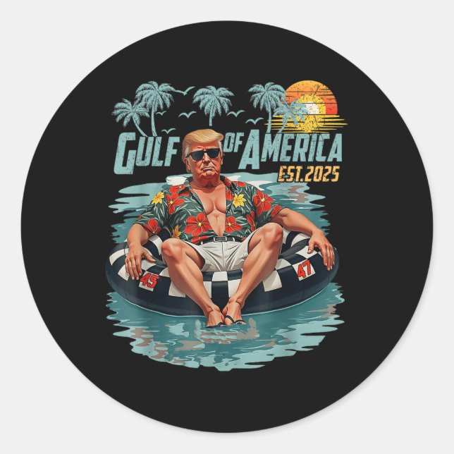 Adesivo Golfo Retro Da América Do Eua No Leste De 2025 Gol (Frente)