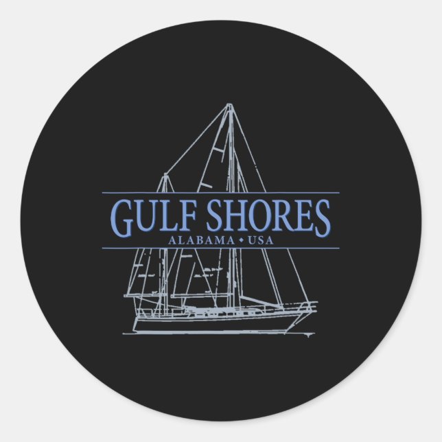 Adesivo Golfo Shores Alabama (Frente)