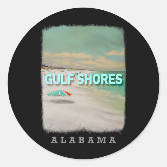 Adesivo Golfo Shores Alabama Al Beach Sd480 (Frente)