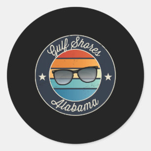 Adesivo Golfo Shores Alabama Al Vacyma Souvenir Sungles S
