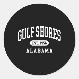 Adesivo Golfo Shores Alabama - Letra Throwbyck Letra Vacat