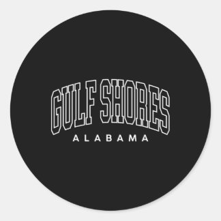 Adesivo Golfo Shores Alabama Preppy Retro Throwbyck Mens W