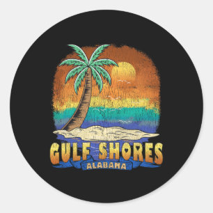 Adesivo Golfo Shores Alabama Vintage angustiado Souvenir