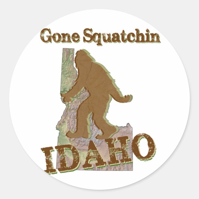 Adesivo Gone Squatchin - Idaho (Frente)