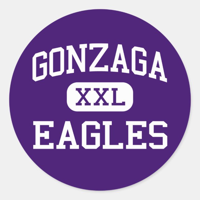Adesivo Gonzaga - Eagles - College - Washington (Frente)