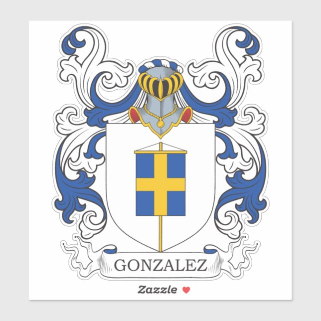 Adesivo Gonzalez Family Crest (Folha)