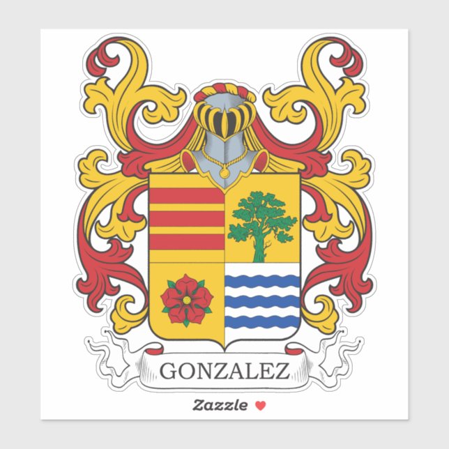 Adesivo Gonzalez Family Crest (Folha)