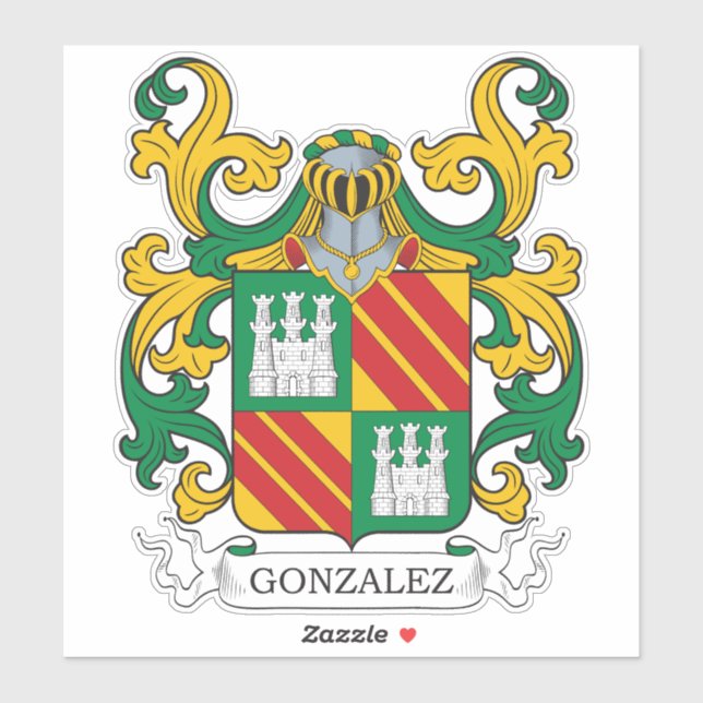Adesivo Gonzalez Family Crest (Folha)
