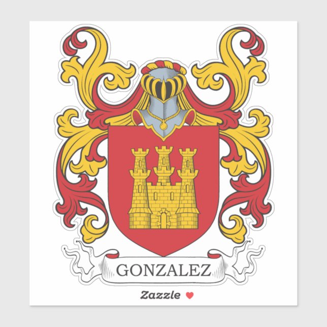 Adesivo Gonzalez Family Crest (Folha)