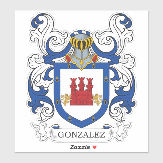 Adesivo Gonzalez Family Crest (Folha)
