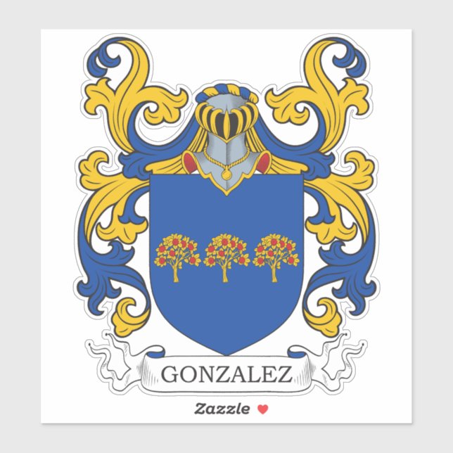 Adesivo Gonzalez Family Crest (Folha)