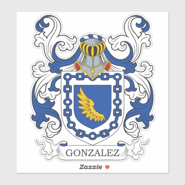 Adesivo Gonzalez Family Crest (Folha)